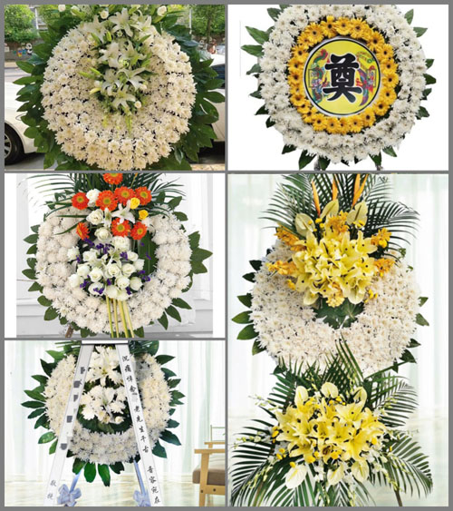 上海奉贤区南桥镇曙光村花圈速递