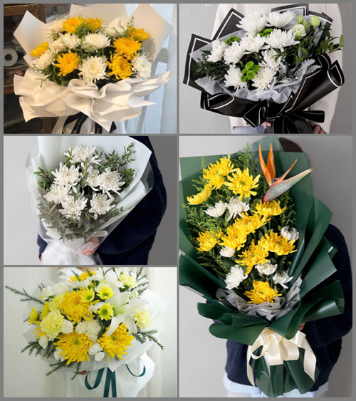 上海奉贤区南桥镇曙光村白事花束代送